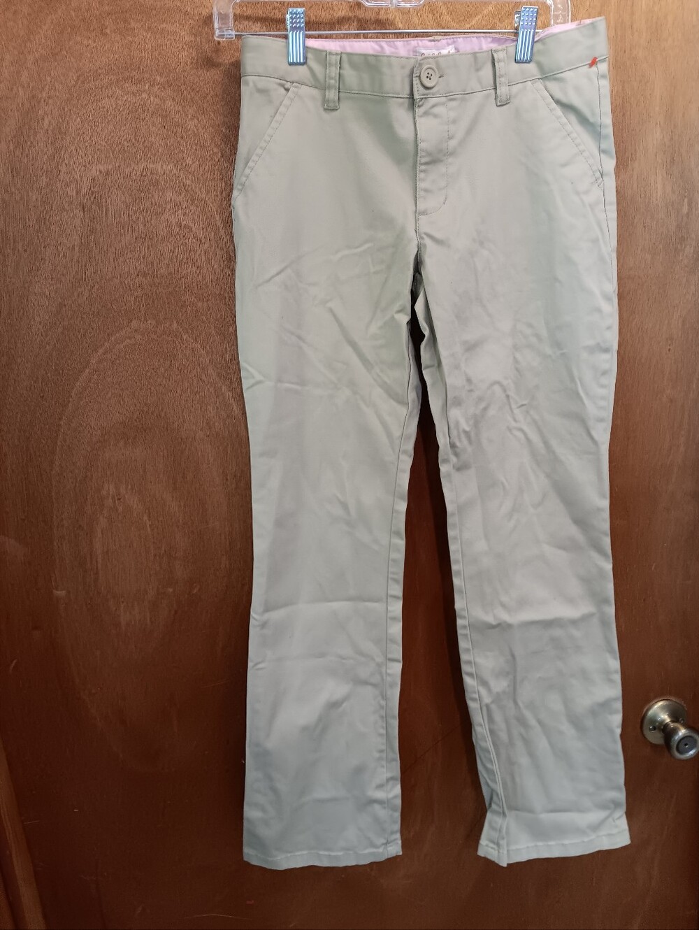 Cat & Jack Girls  Straight Chinos in Light Tan